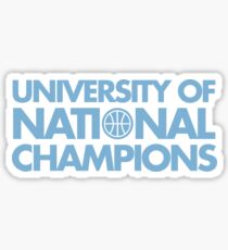 University of National Champions (UNC) Basketball Sticker
