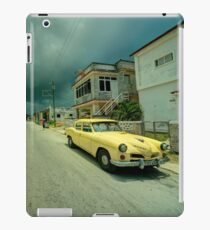 Yellow storm car iPad Case/Skin