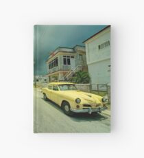 Yellow storm car Hardcover Journal