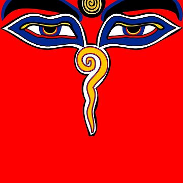 Artwork thumbnail, Buddha Eyes Symbol by mindofpeace