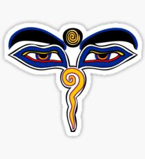 Buddha Eyes Symbol Sticker