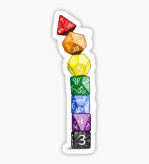 Pegatina La caída de la torre de los dados - Rainbow