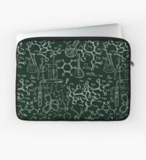 Vintage science old chemistry laboratory seamless pattern Laptop Sleeve