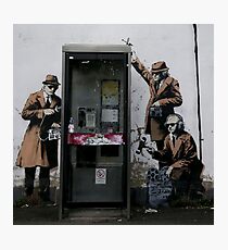 Banksy Telephone Box Photographic Print