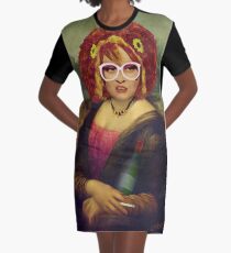Moaner Linda (No Gold Frame) Graphic T-Shirt Dress