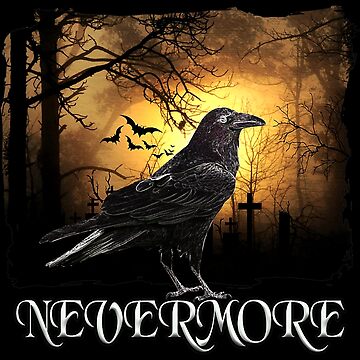 Men's Edgar and the Ravens Nevermore Tour T-Shirt Edgar Allan Poe