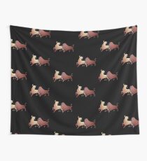 Two Fighting Bulls Wall Tapestry