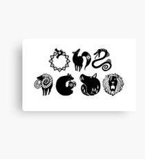 Seven Deadly Sins Canvas Print