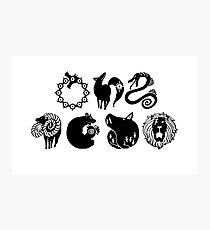 Seven Deadly Sins Photographic Print