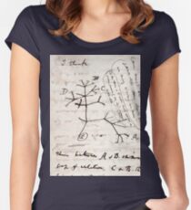 I Think - Charles Darwin 2 Women's Fitted Scoop T-Shirt