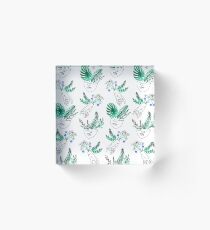 Flora y fauna Acrylic Block