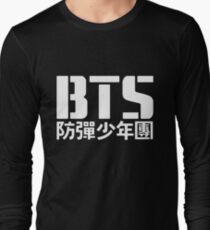 BTS Bangtan Boys Logo/Text 2 Long Sleeve T-Shirt