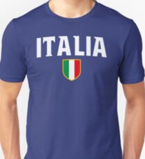 Italien-Flaggen-Emblem Unisex T-Shirt