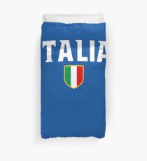 Italia Flag Emblem Duvet Cover