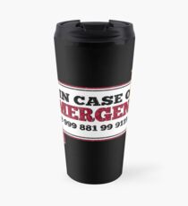 Il inspiré la foule - Nouveau numéro d'urgence - 0118 999 881 99 9119 725 3 - Moss et le feu Mug de voyage