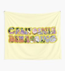 California Dreaming 60s Hippie Music Art Peace Love Happy Wall Tapestry