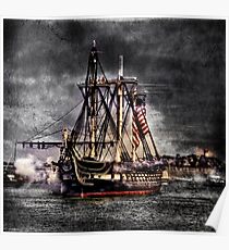 World's oldest commissioned warship afloat - USS CONSTITUTION Poster