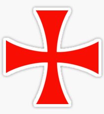 Templar Battle Cross Sticker