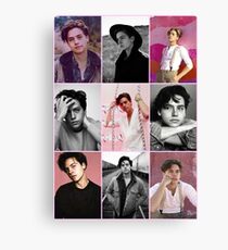 cole sprouse pink aesthetic collage Canvas Print