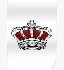 Crown - Red Poster