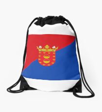 Lanzarote Flag, Canary Islands Drawstring Bag