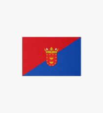 Lanzarote Flag, Canary Islands Art Board