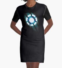 Arc Reactor T-shirt Design Graphic T-Shirt Dress