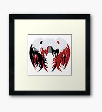 Black & Red Quintessence Framed Print