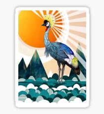 Crowned Crane Sticker