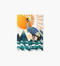 Crowned Crane Art Board