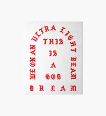 Ultralight Beam - rot Galeriedruck