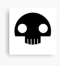 skully black Canvas Print