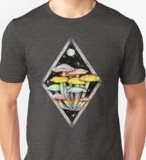 Rainbow Mushrooms || Psychedelic Illustration by Chrysta Kay Unisex T-Shirt