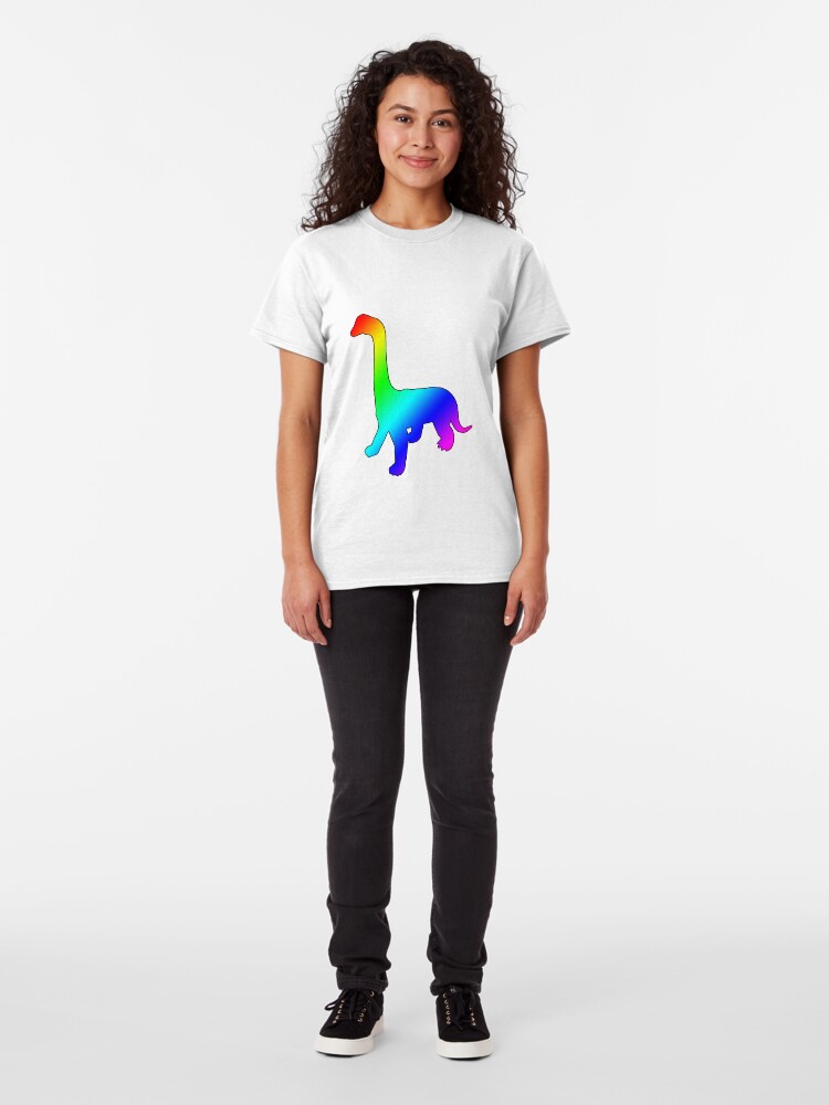 Alternate view of Dino Rainbow Classic T-Shirt
