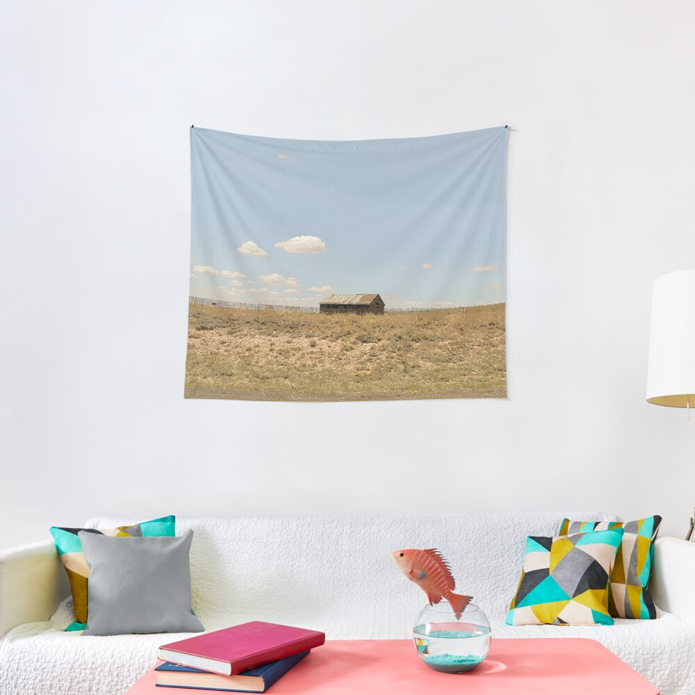 Pixel Barn Tapestry