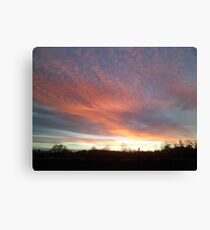 Chromatic Sky In The Morning Canvas Print