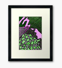 Green Abstract Framed Print