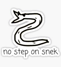 No Step on Snek Sticker