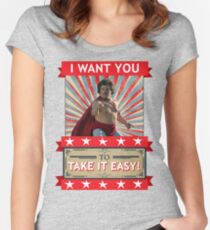 Nacho Libre - I Want You To Take It Easy Women's Fitted Scoop T-Shirt