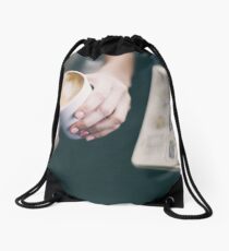 Cafe Drawstring Bag