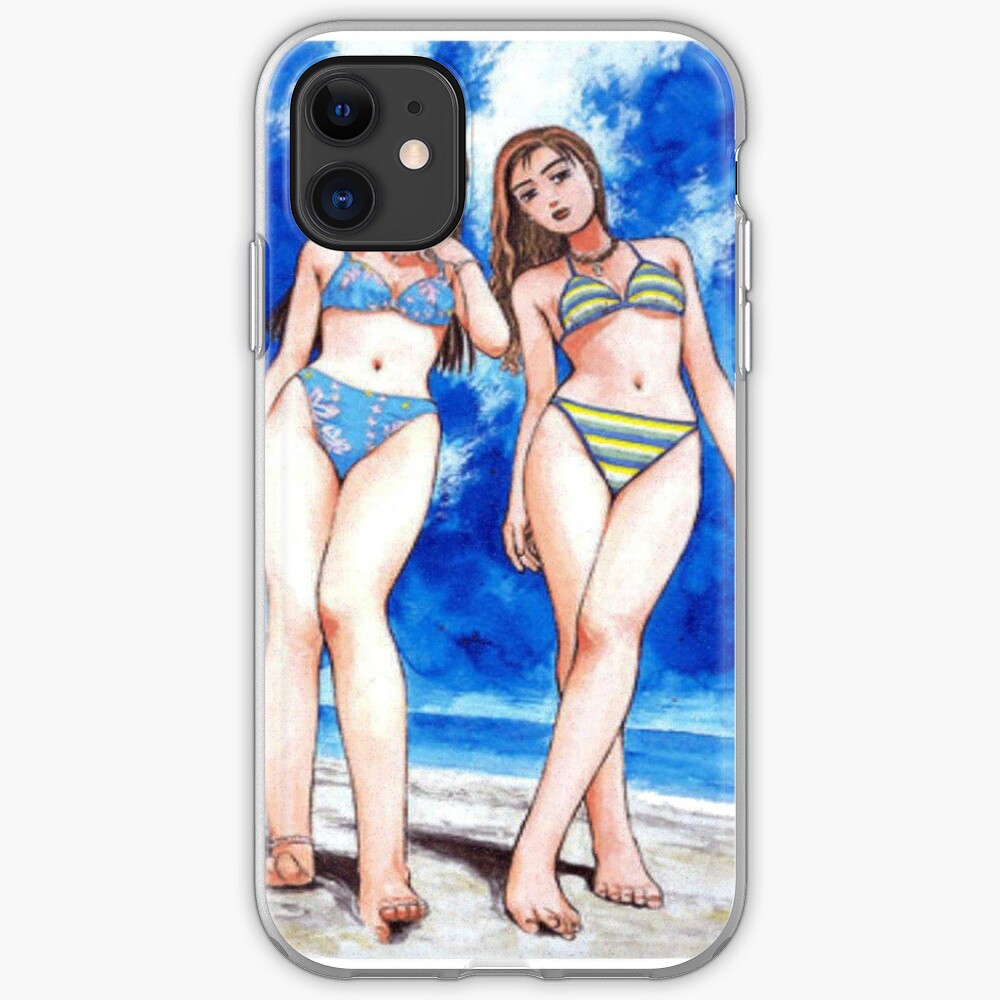 Mako & Sayuki Bikini Initiale D Anime iPhone-Hülle & Cover.