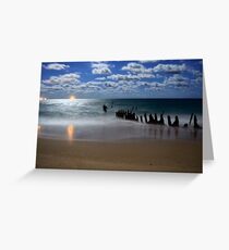 Dicky Wreck, Dicky Beach, Caloundra,QLD Greeting Card