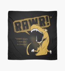 Rawr bedeutet ich liebe dich im Dinosaurier Tuch