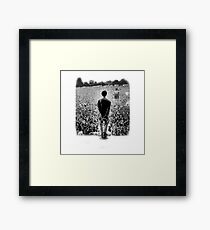 OASIS AT KNEBWORTH - posterized image. ICONIC Framed Print