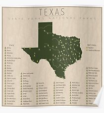 Texas Parks Poster