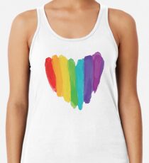 LGBTQ Aquarell Liebe Herz Tanktop für Frauen