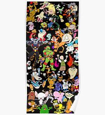 Retro Cartoons rugrats 80s 90s tv show cartoon rockos life Poster