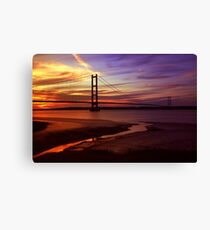 Humber Bridge Sunset Canvas Print