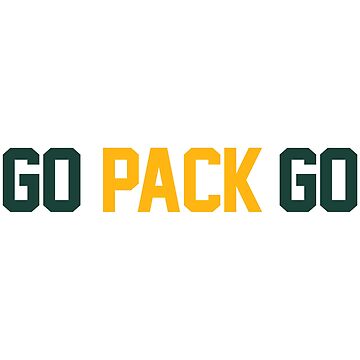 Go Pack Go Sticker for Sale by MadamRight