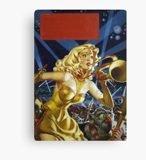 Vintage Science Fiction Alien Monsters Pulp Stories Canvas Print